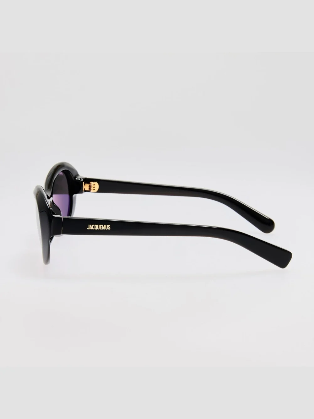 Linda Farrow Rond Sunglasses, black, view 5