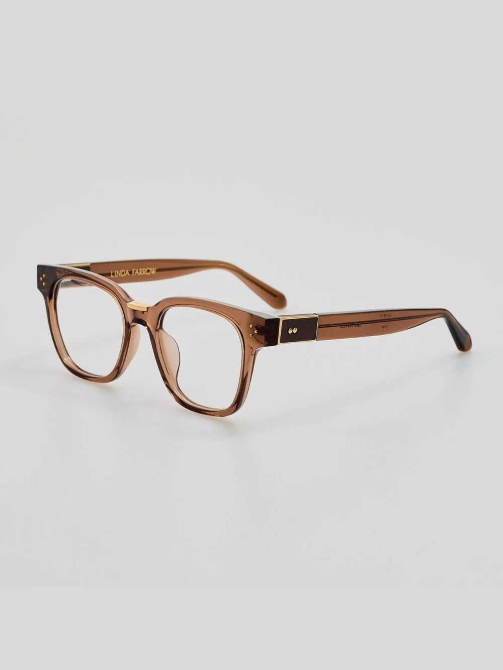 Linda Farrow Sanchez Optical, brown, view 2