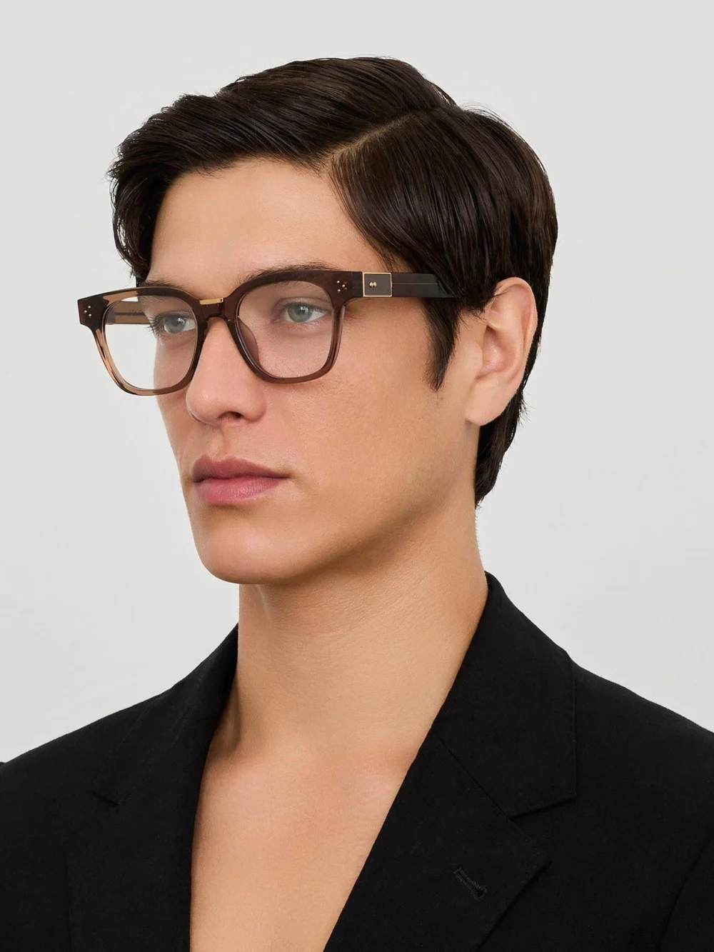 Linda Farrow Sanchez Optical, brown, view 4