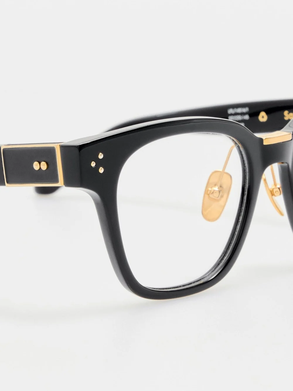 Linda Farrow Sanchez Optical Frame, black, view 4