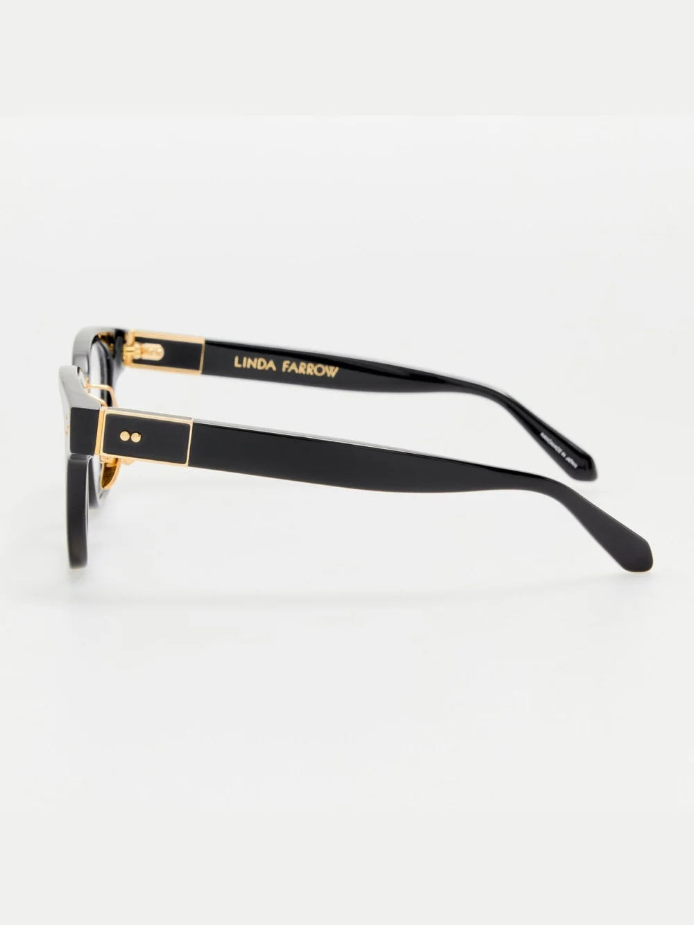 Linda Farrow Sanchez Optical Frame, black, view 5