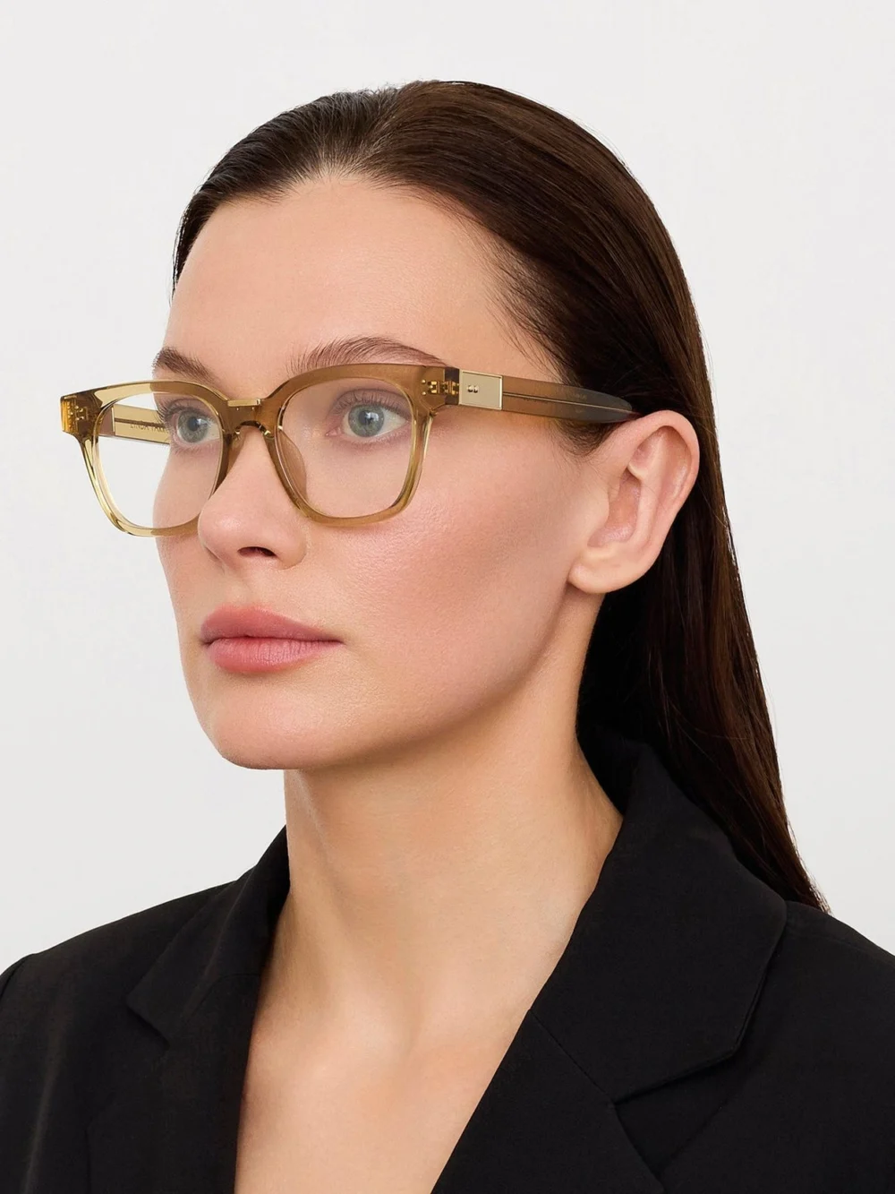 Linda Farrow Sanchez Optical, khaki, view 3