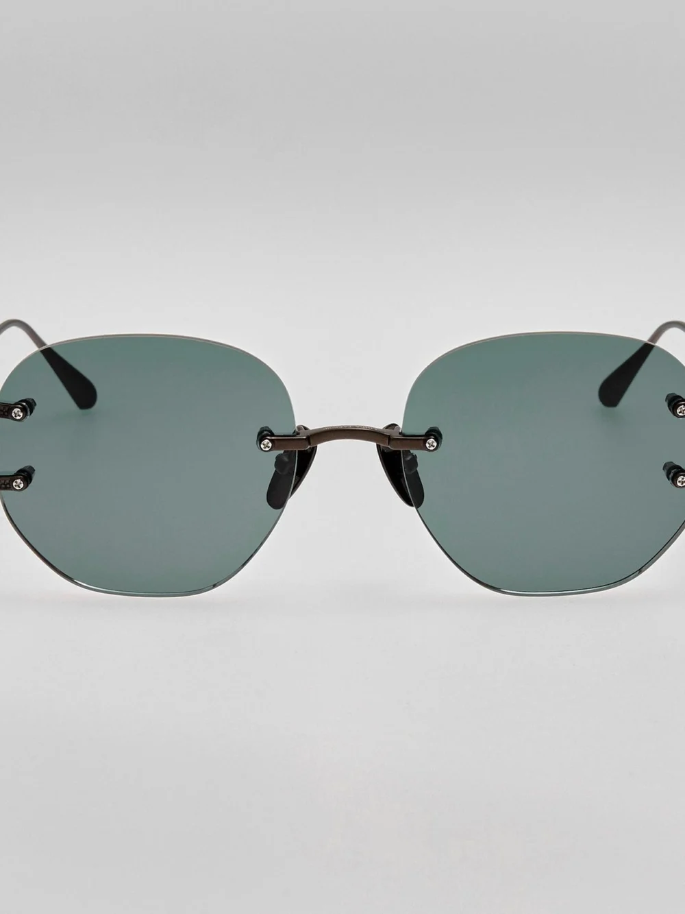 Linda Farrow Sandor Sunglasses in matt black nickel