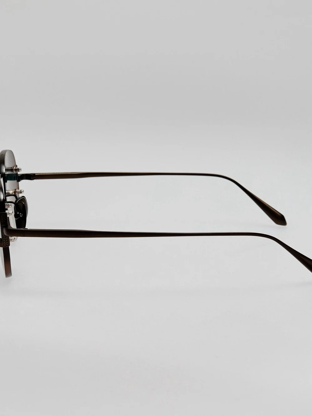 Linda Farrow Sandor Sunglasses, matt black nickel, view 5