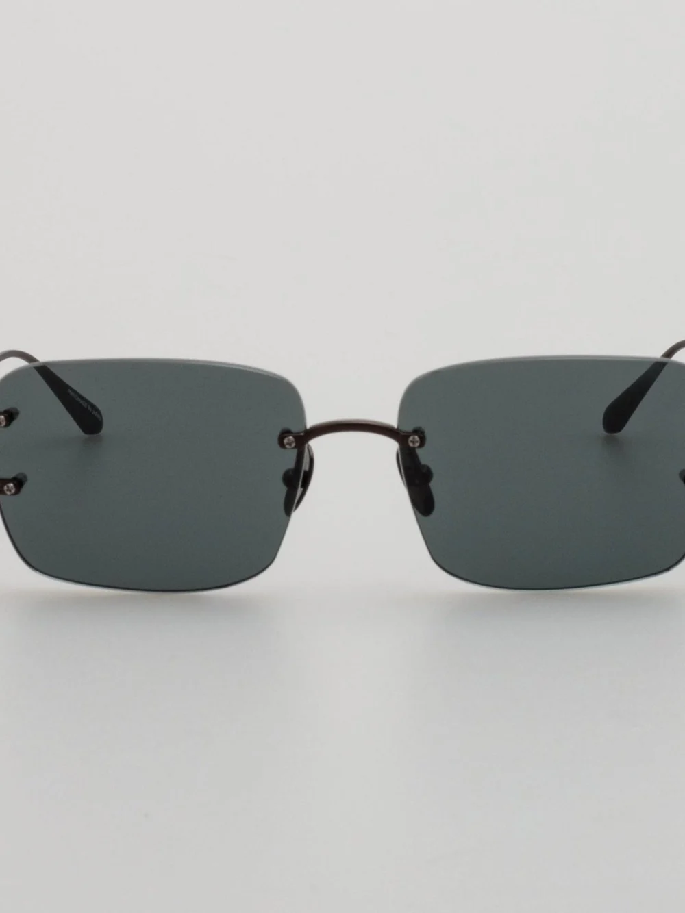 Linda Farrow Sasha Square Sunglasses in matt black nickel