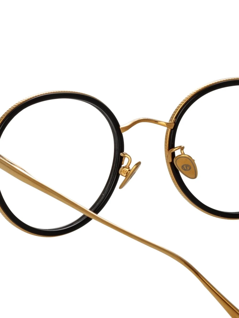 Linda Farrow Sato Optical Frame, 22k yellow gold, view 6