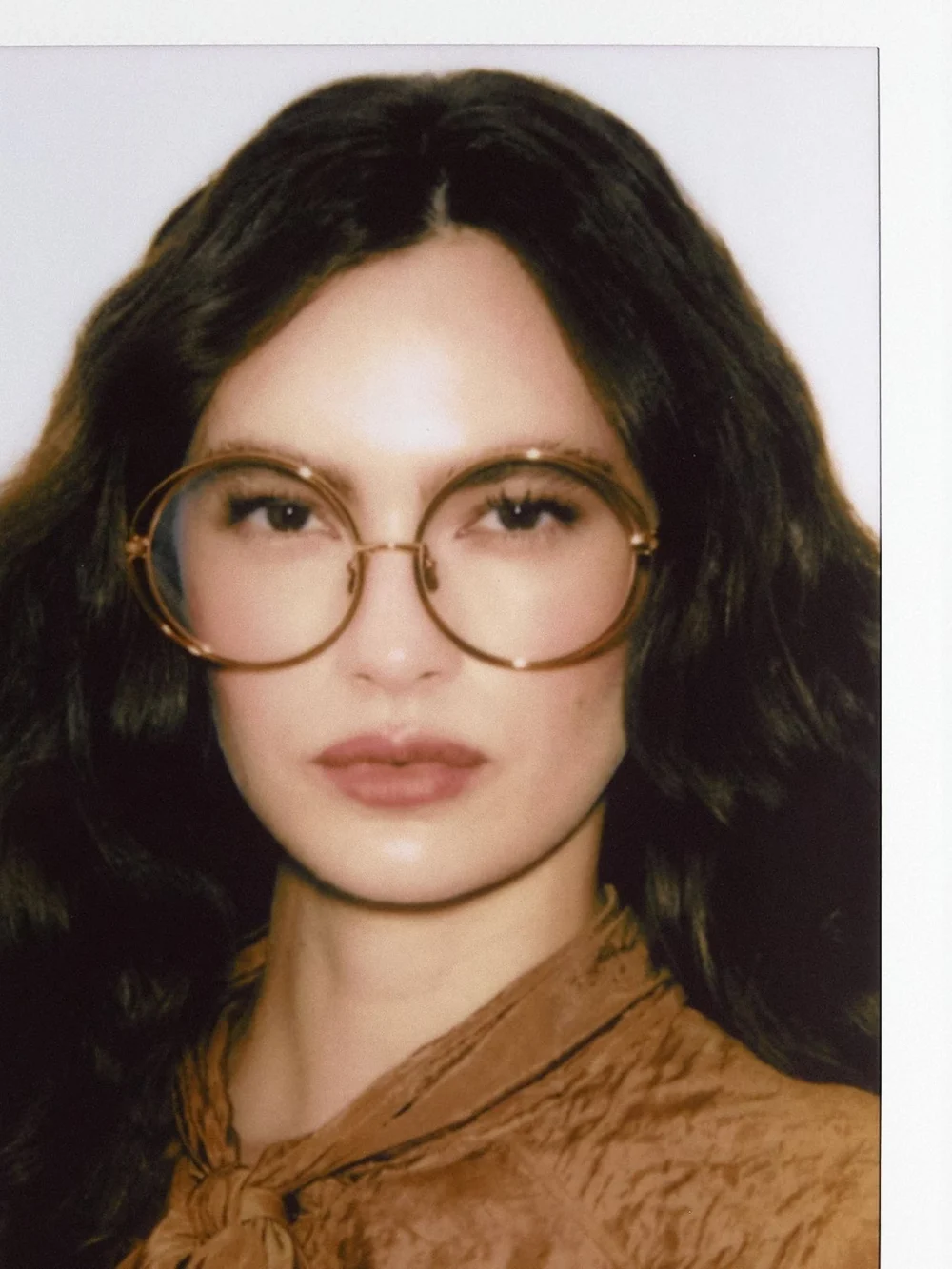 Linda Farrow Selene Optical Frame, 18k rose gold, view 5