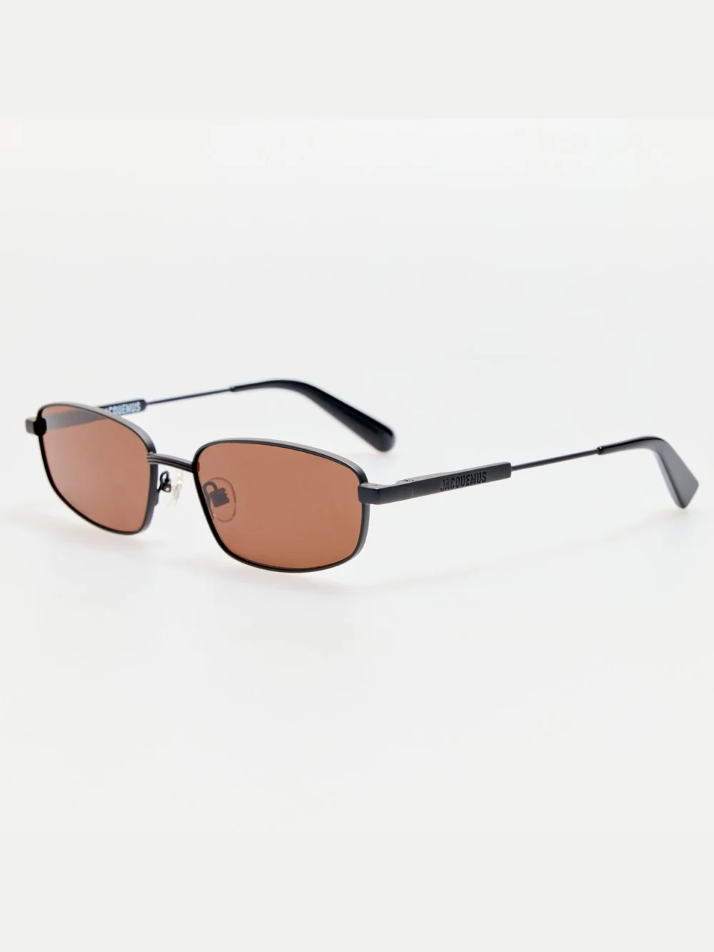 Linda Farrow Sera Sunglasses, black and chocolate, view 2