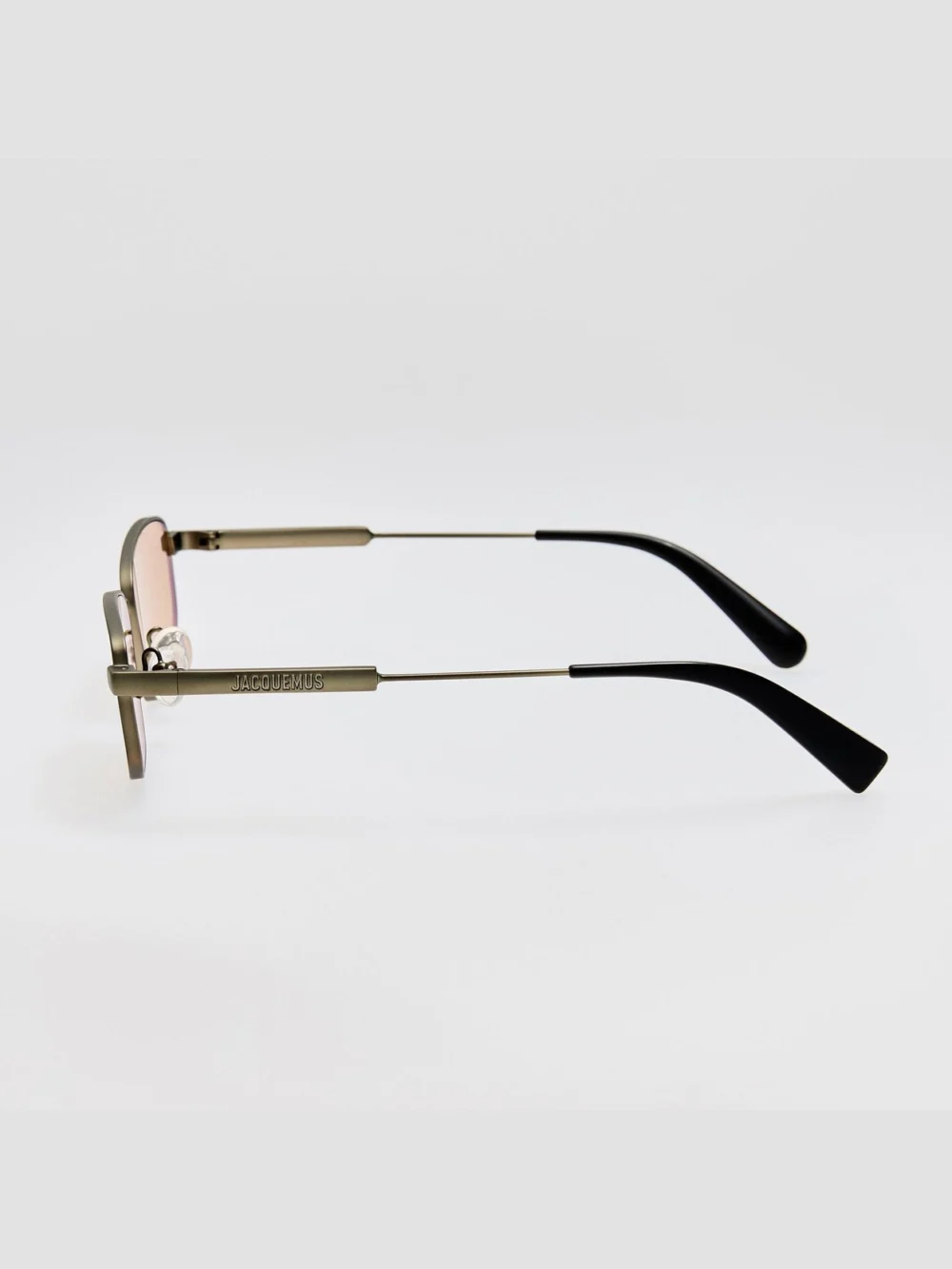 Linda Farrow Sera Sunglasses, matt putty and amber, view 6