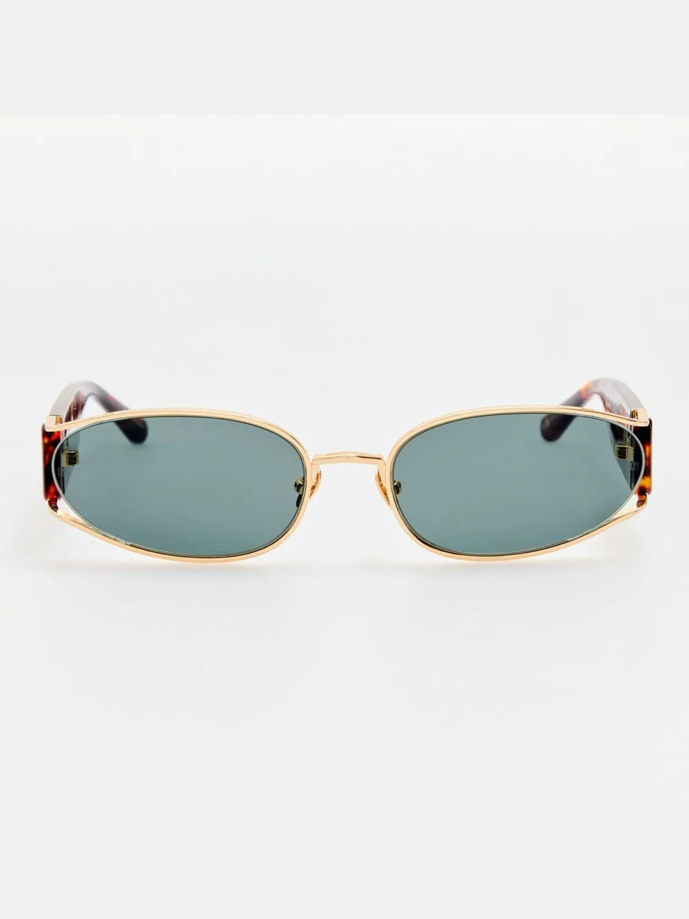 Linda Farrow Shelby Sunglasses in tortoiseshell