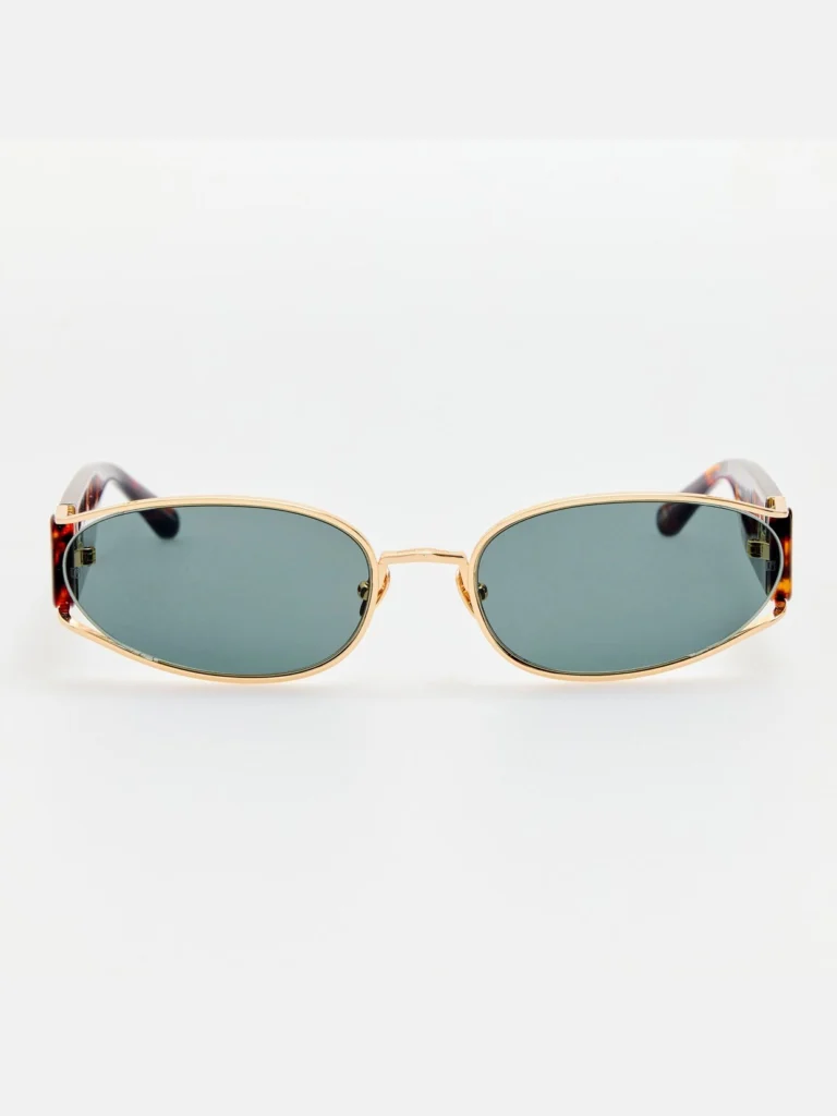 Linda Farrow Shelby Sunglasses in Tortoiseshell
