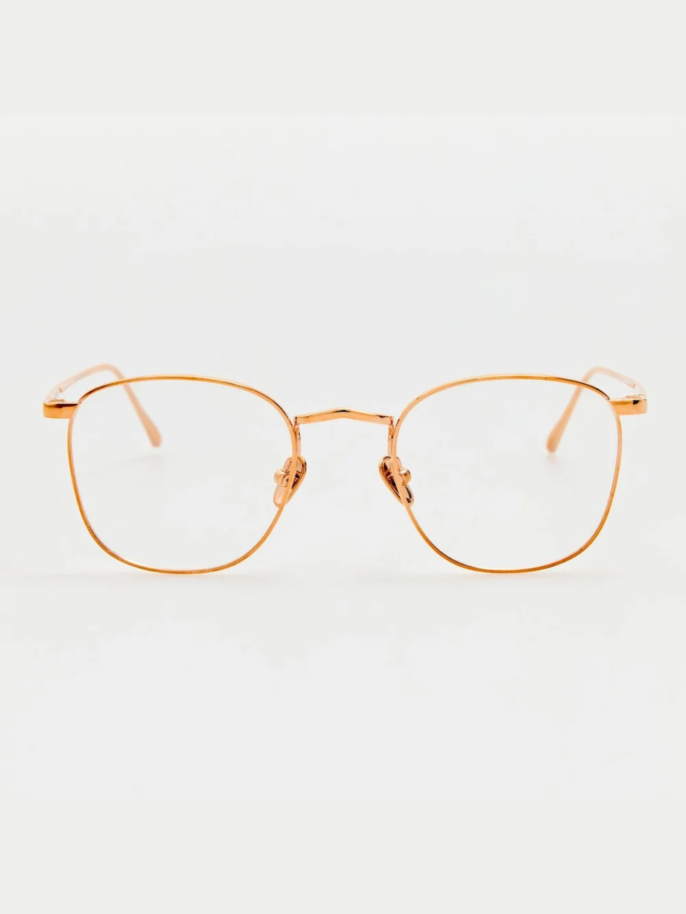 Linda Farrow Simon Square Optical in 18k rose gold