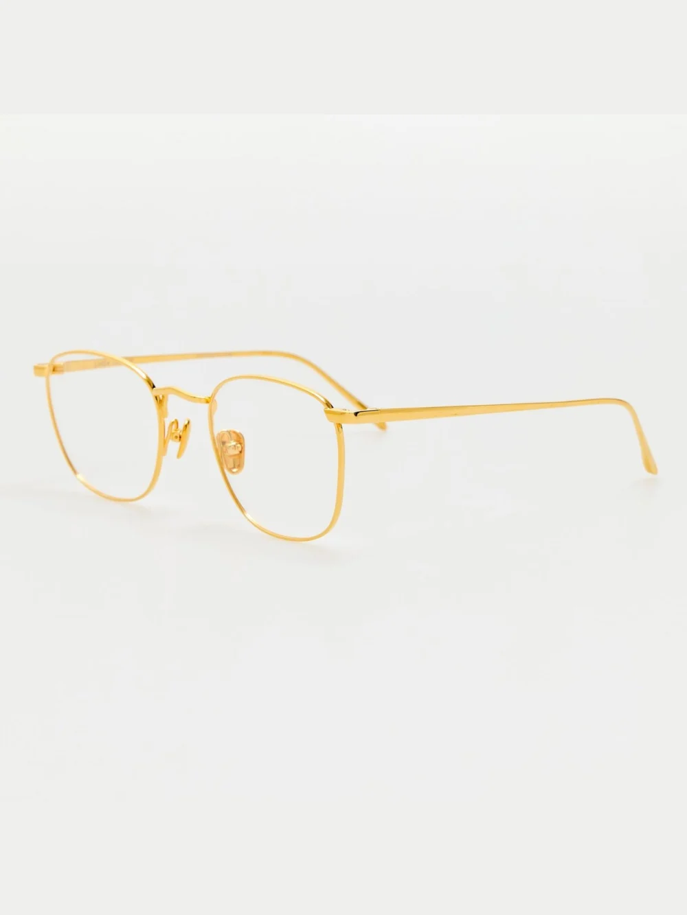 Linda Farrow Simon Square Optical, 22k gold, view 2