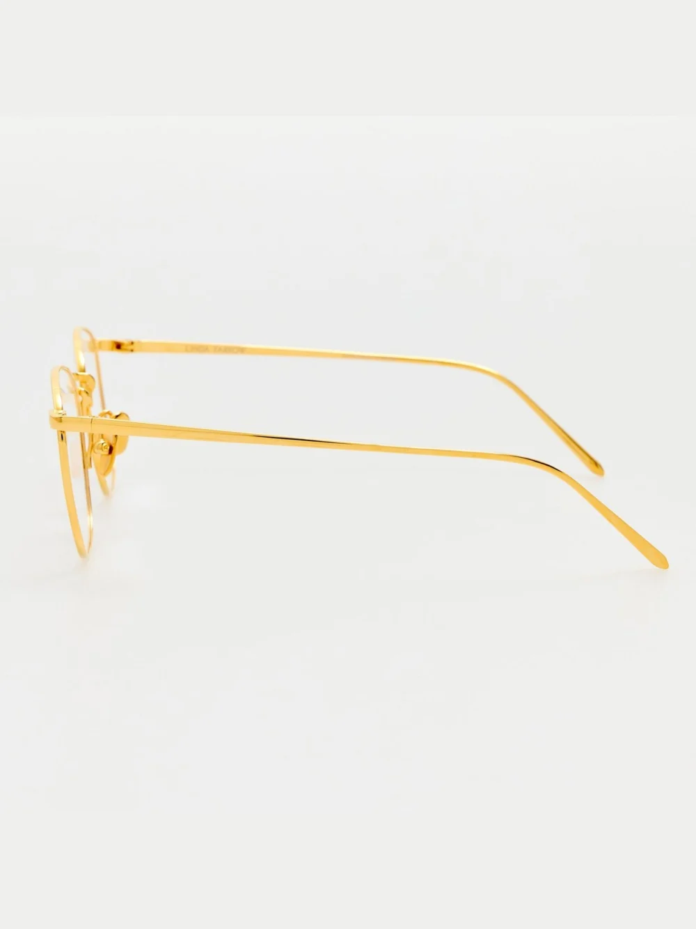 Linda Farrow Simon Square Optical, 22k gold, view 6