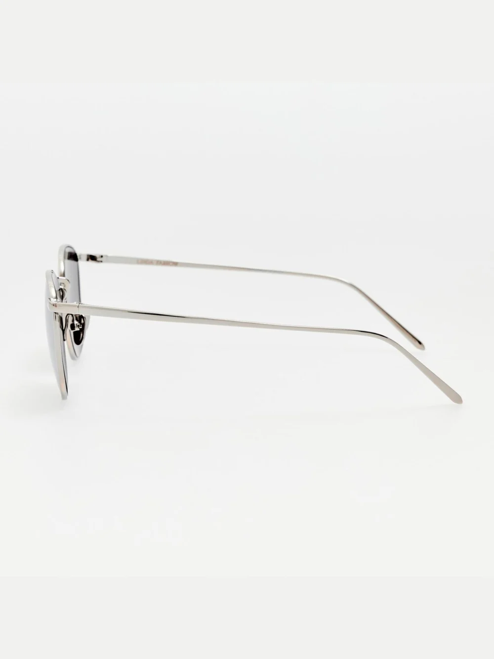Linda Farrow Simon Square Sunglasses, 22k white gold and platinum, view 6