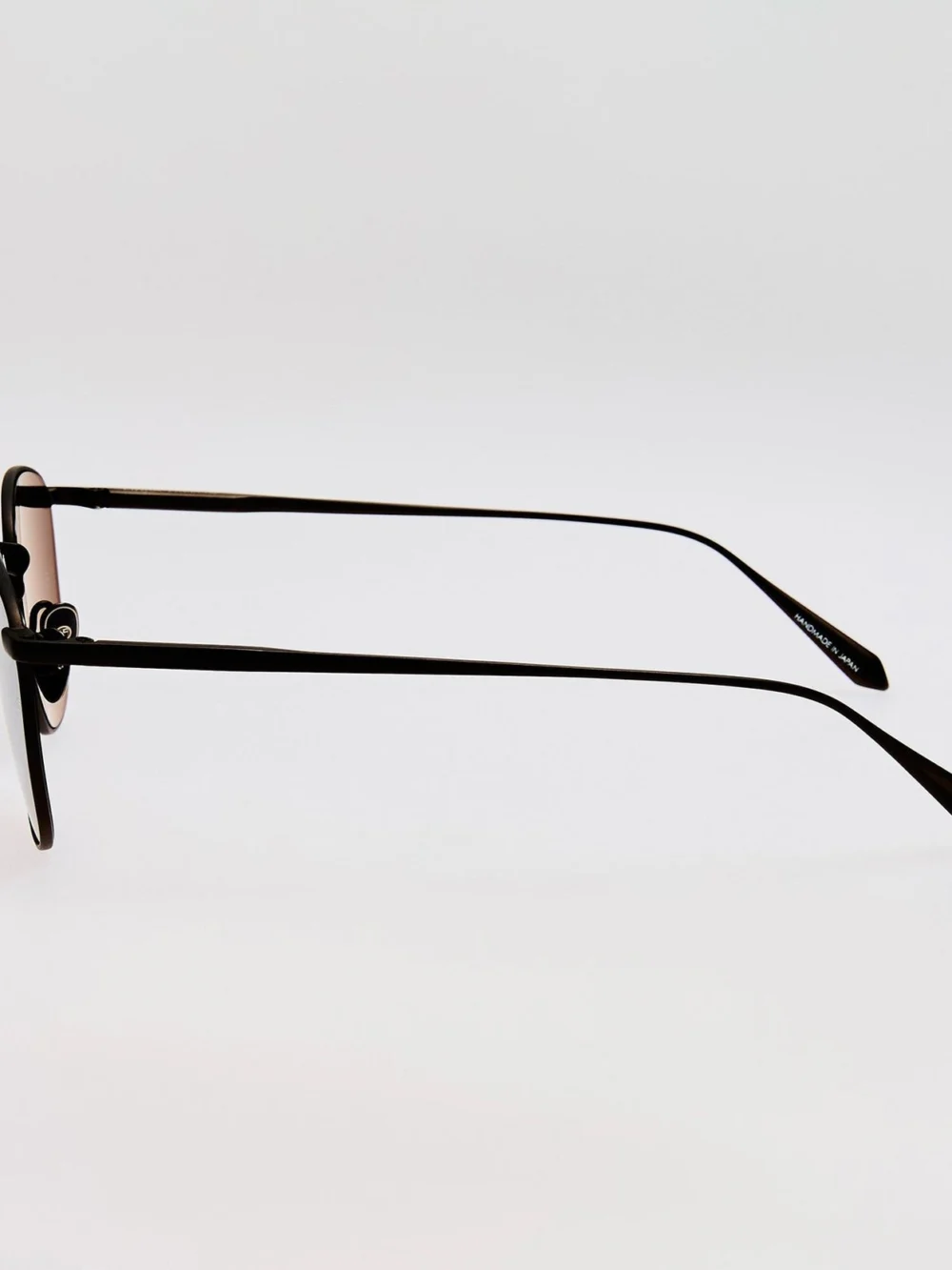 Linda Farrow Simon Square Sunglasses, matt black nickel, view 6