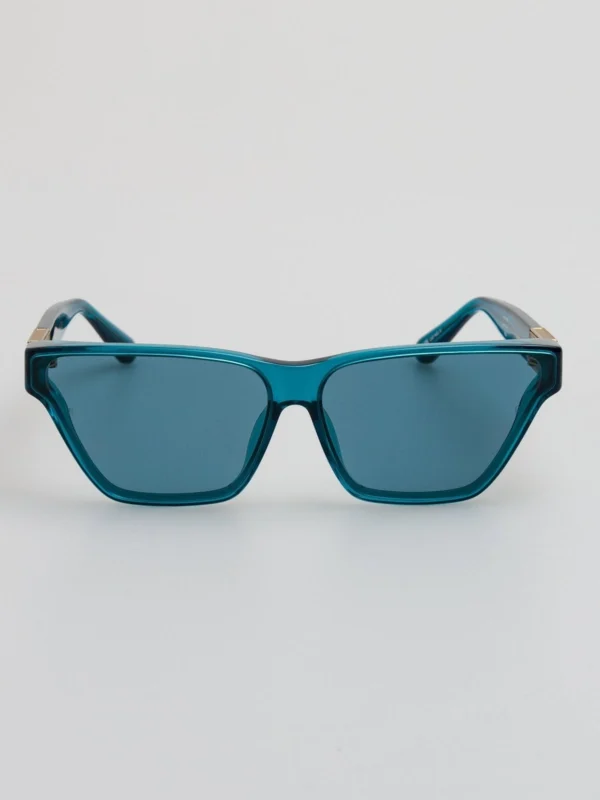 Linda Farrow Skyler Cat-Eye Sunglasses in Aqua