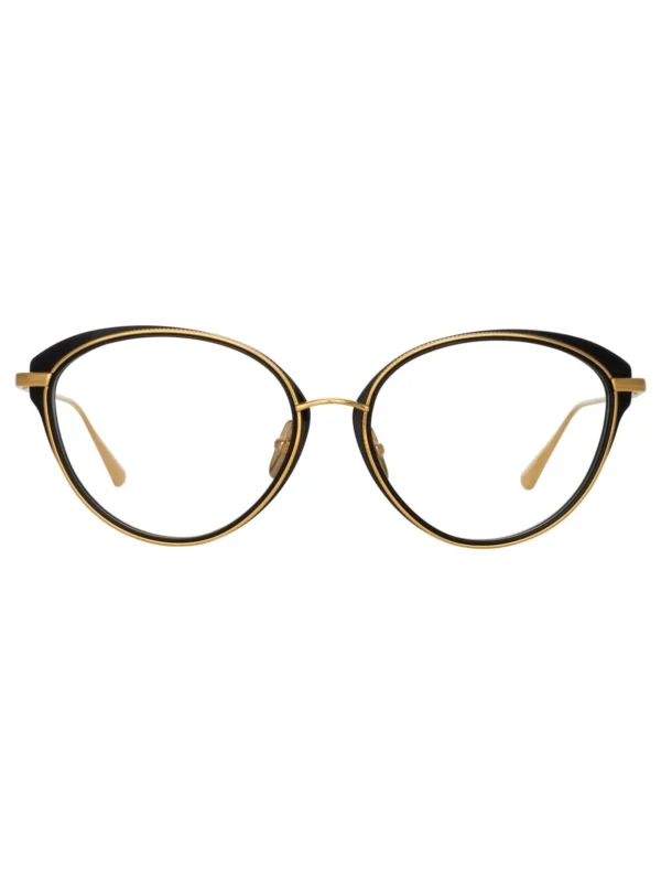 Linda Farrow Song Optical Frame in 22K Yellow Gold