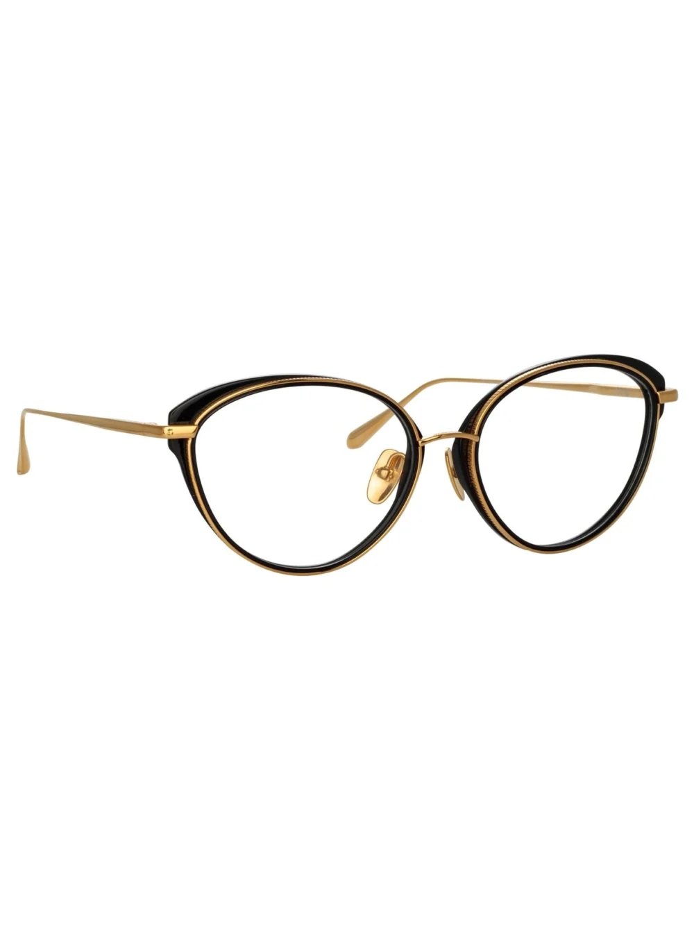 Linda Farrow Song Optical Frame, 22k yellow gold, view 4