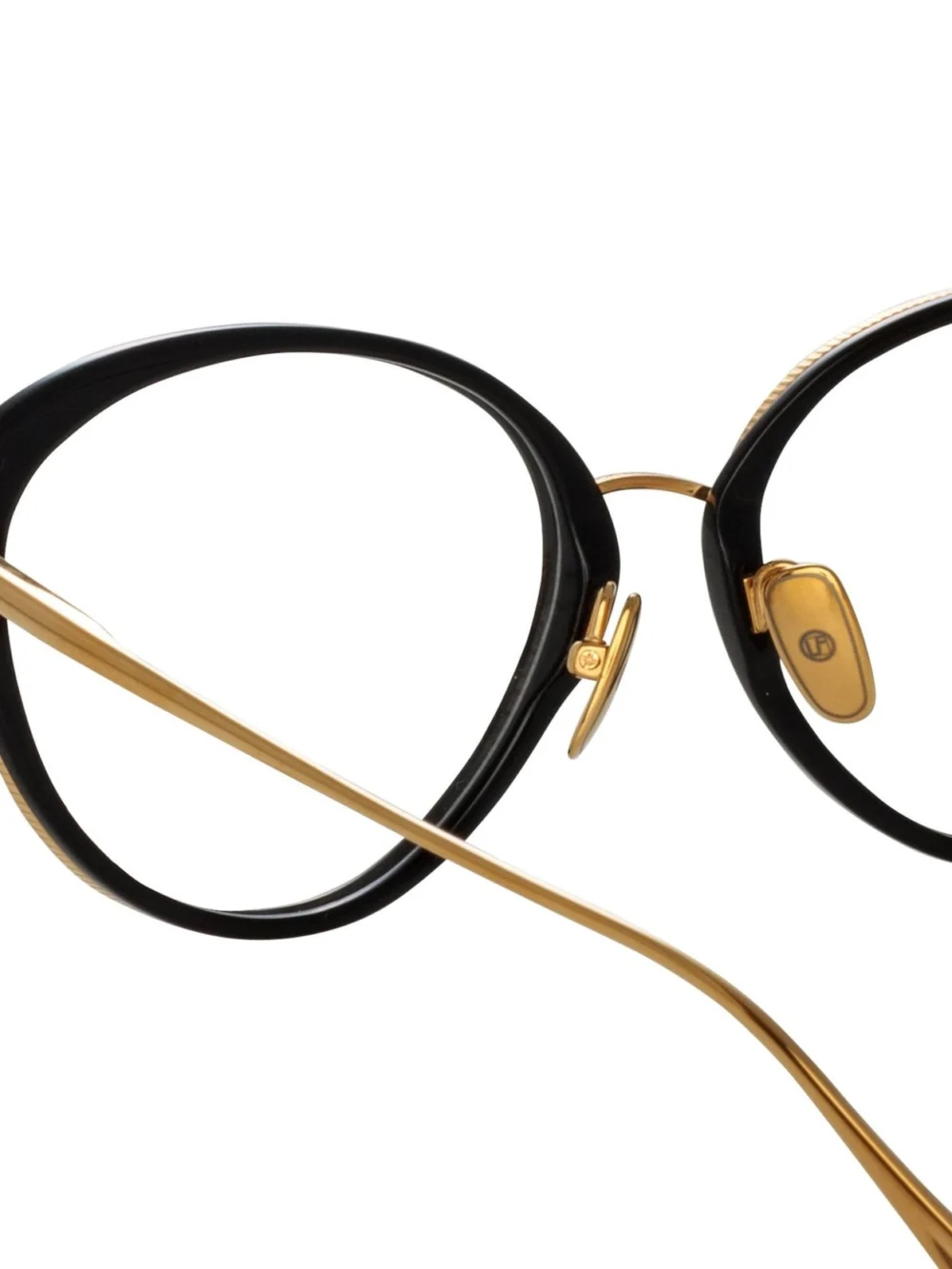 Linda Farrow Song Optical Frame, 22k yellow gold, view 5