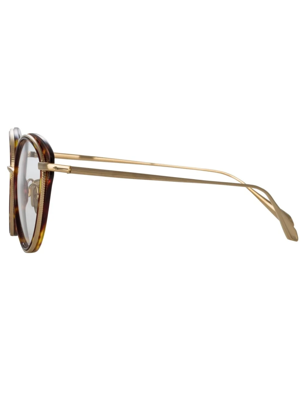 Linda Farrow Song Optical Frame, tortoiseshell, view 2