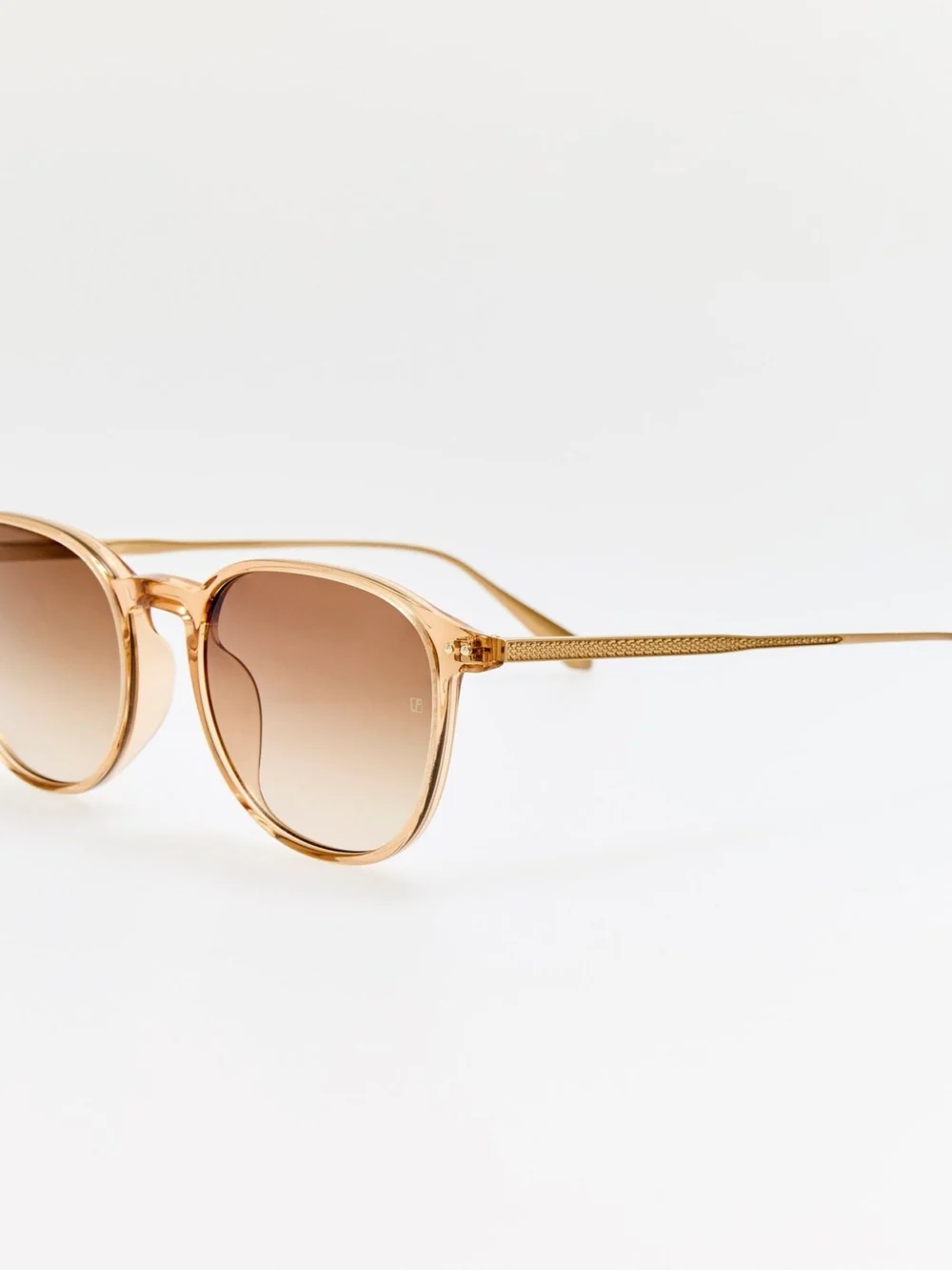Linda Farrow Stanley Sunglasses, honey, view 2