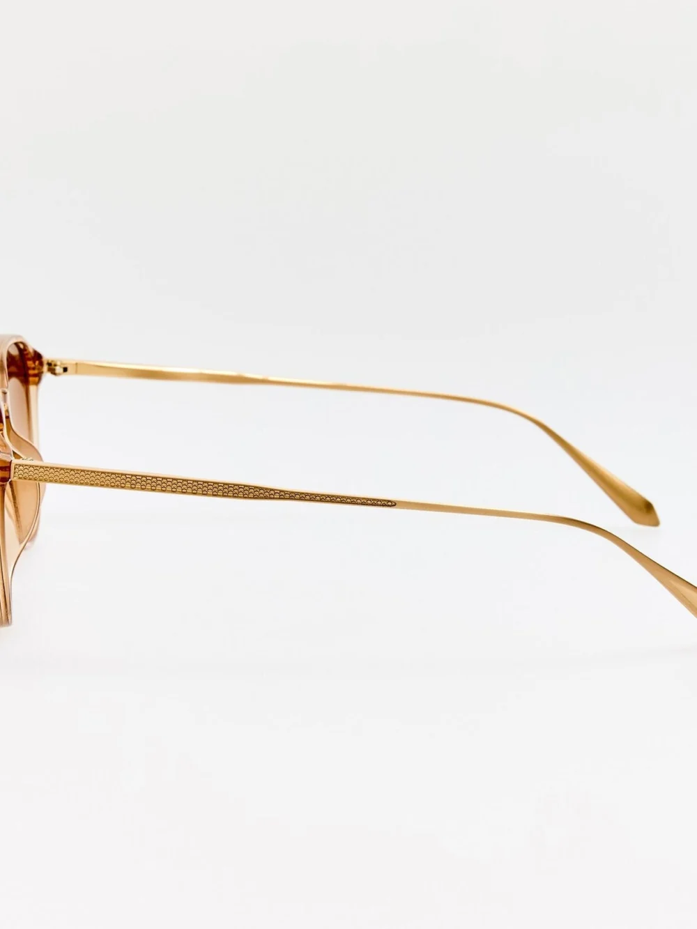 Linda Farrow Stanley Sunglasses, honey, view 5