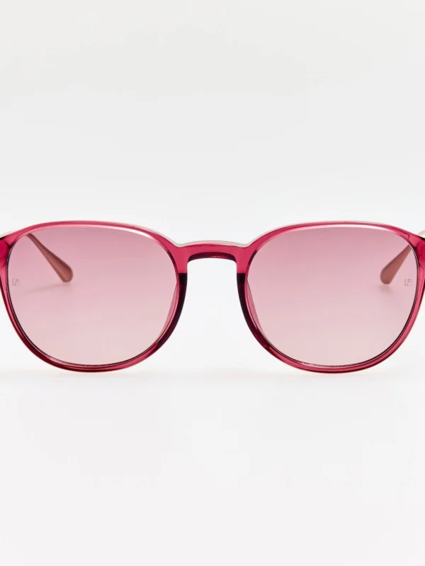 Linda Farrow Stanley Sunglasses in Wine