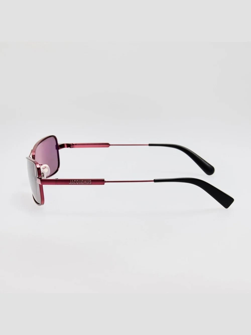 Linda Farrow Statzione Sunglasses, bordeaux and grey, view 6