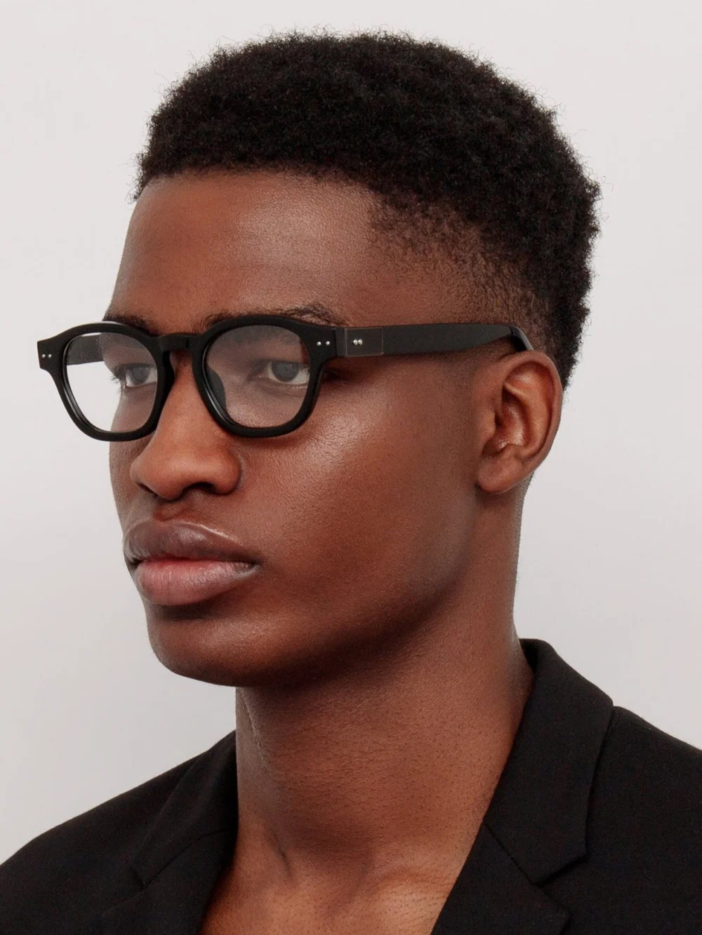 Linda Farrow Talbot Optical, black matt nickel, view 4