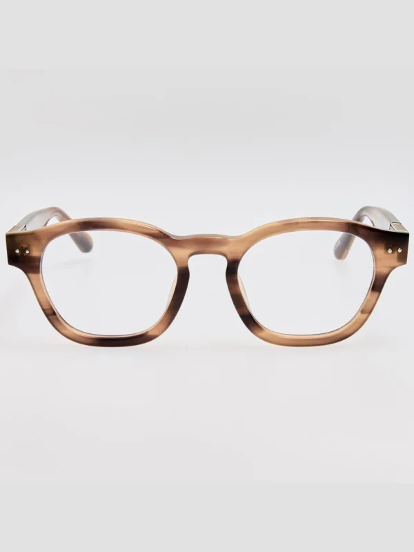 Linda Farrow Talbot Optical in Grey Horn