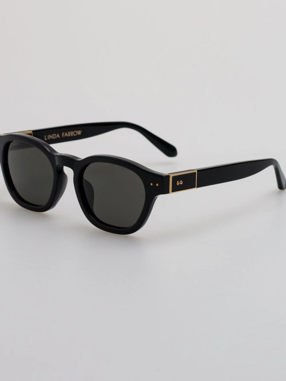 Linda Farrow Talbot Sunglasses, black, view 2