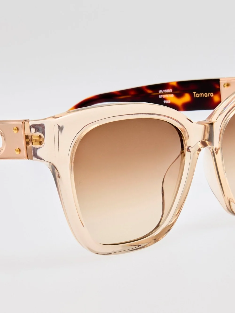 Linda Farrow Tamara Cat Eye Sunglasses, ash, view 4