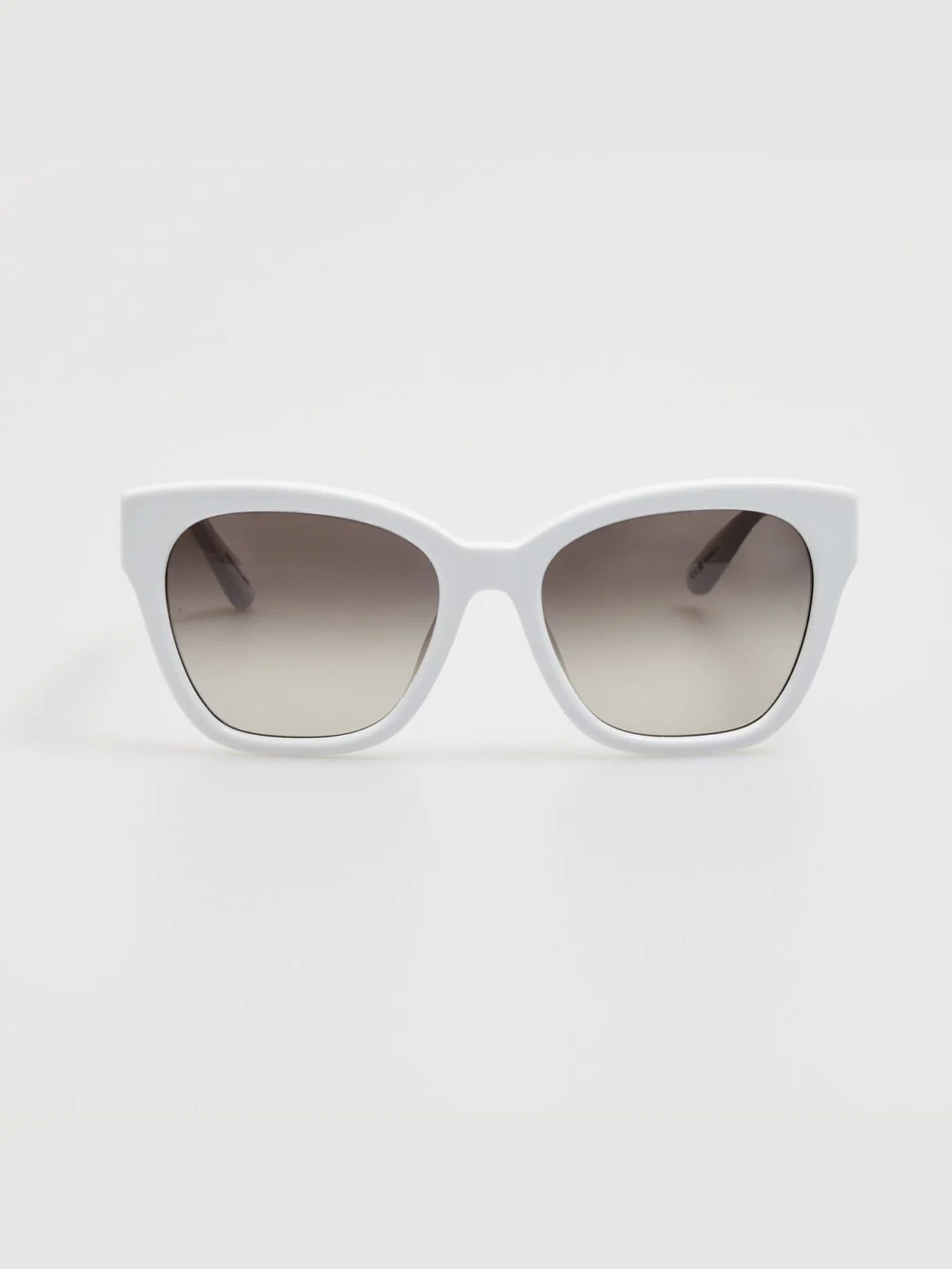 Linda Farrow Tamara Cat Eye Sunglasses in white