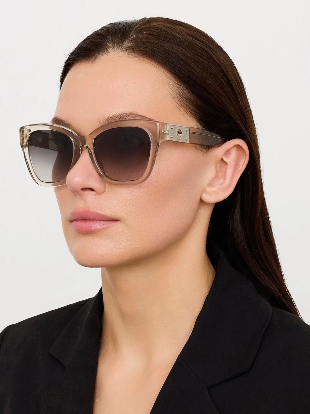 Linda Farrow Tamara Sunglasses, truffle, view 3