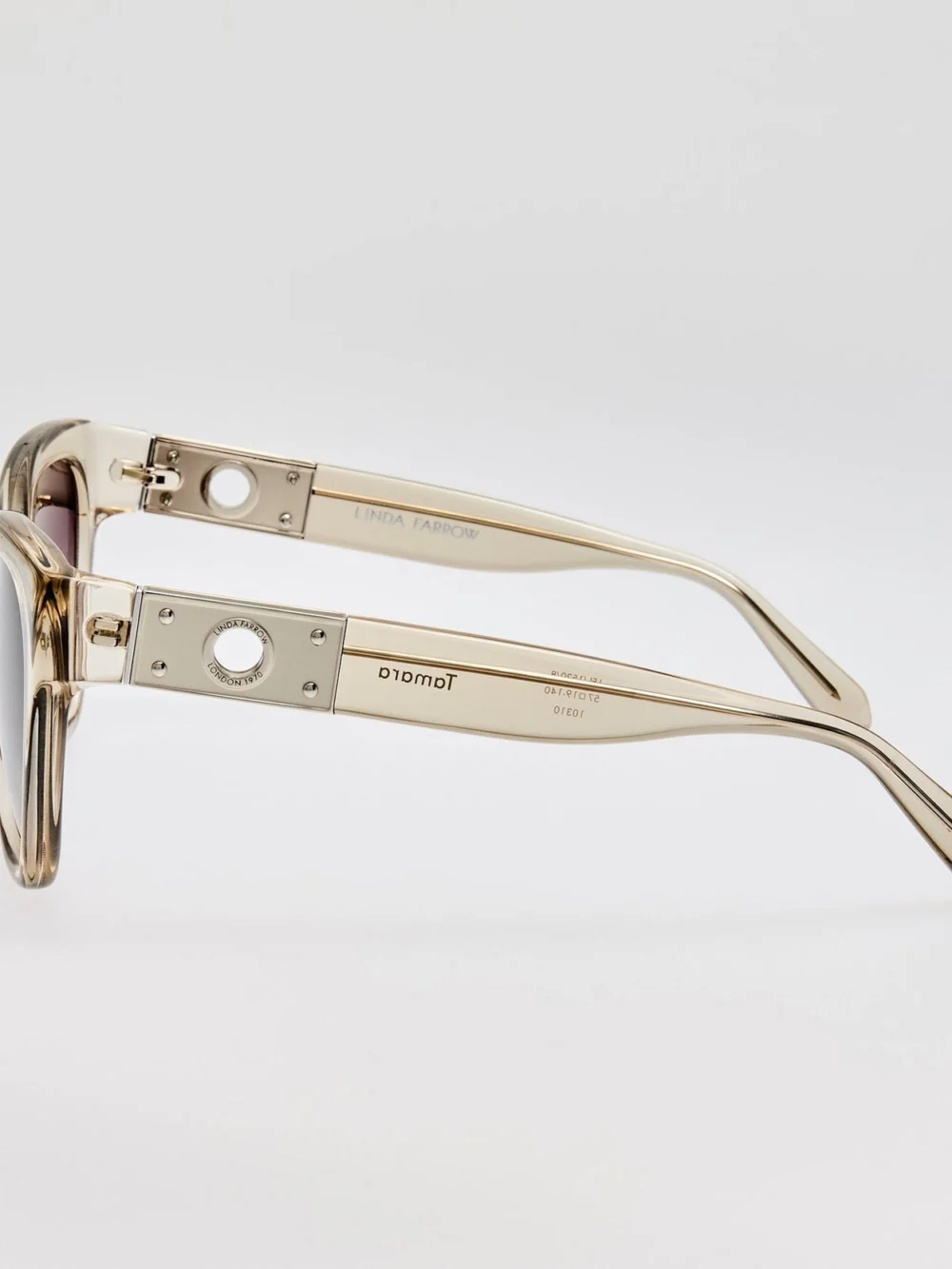 Linda Farrow Tamara Sunglasses, truffle, view 5