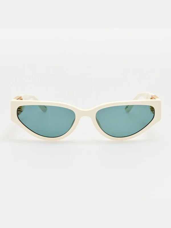 Linda Farrow Tomie Sunglasses in White