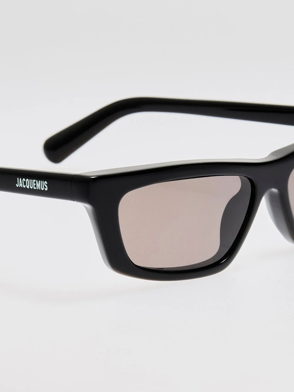Linda Farrow Trapezi Sunglasses, black, view 5
