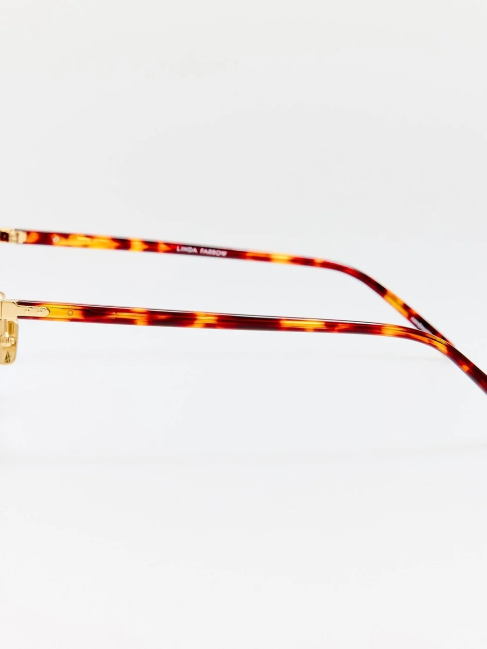 Linda Farrow Vanta Optical, dark tortoiseshell, view 5