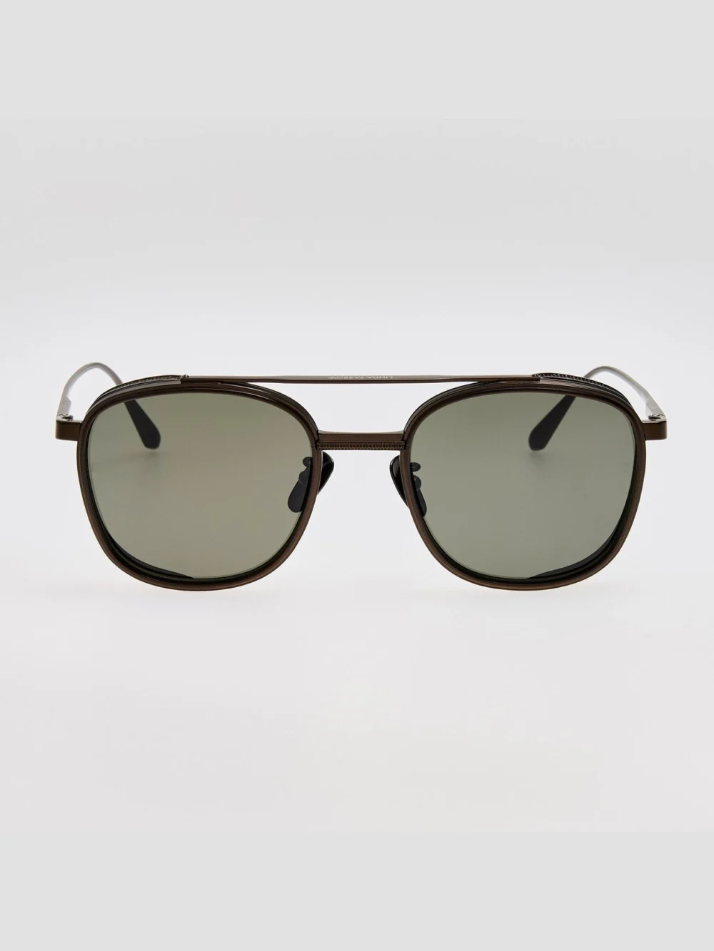 Linda Farrow Varo Sunglasses in matt black nickel