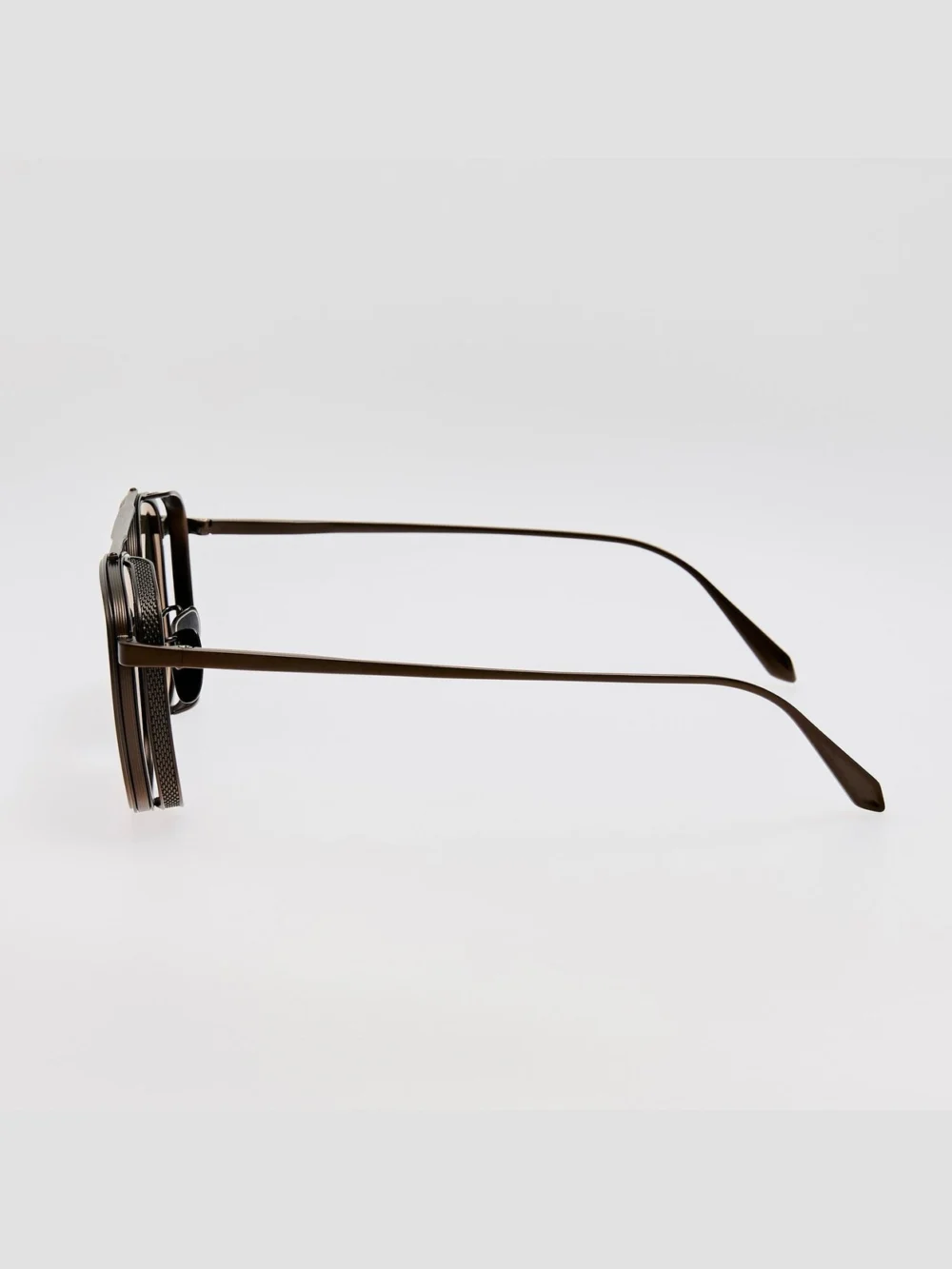 Linda Farrow Varo Sunglasses, matt black nickel, view 5