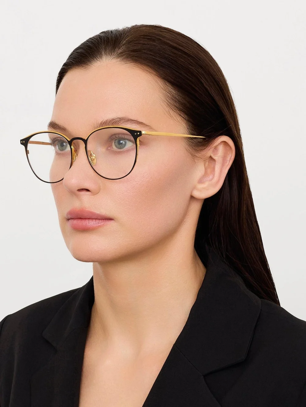 Linda Farrow Yves Optical, 22k yellow gold, view 3