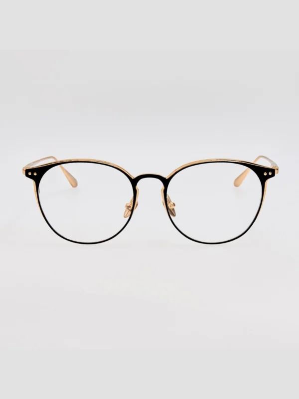 Linda Farrow Yves Optical in Matt Champagne