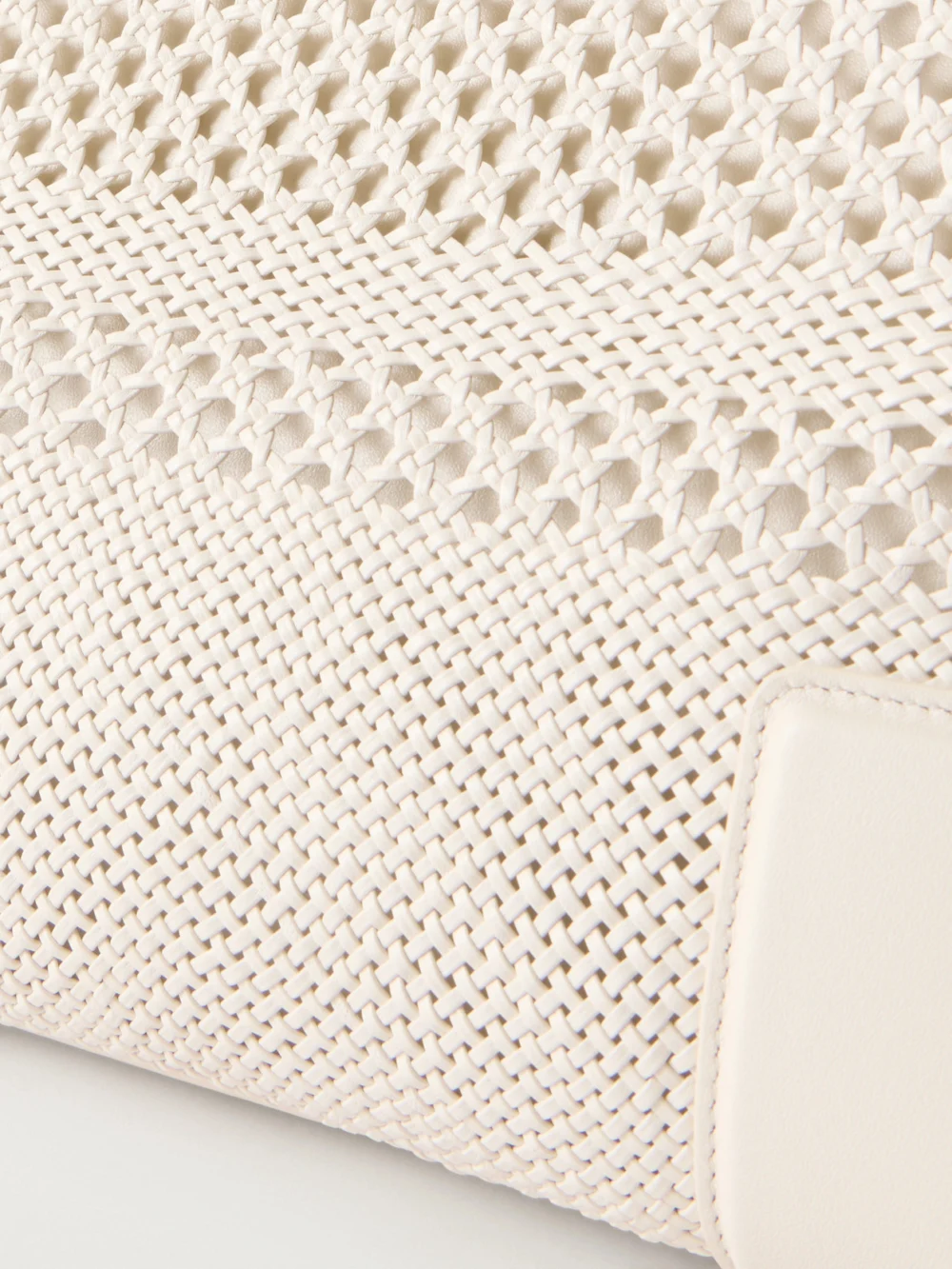 Close-up detail of the Loewe Amazona 180 Logo-embossed Leather Tote