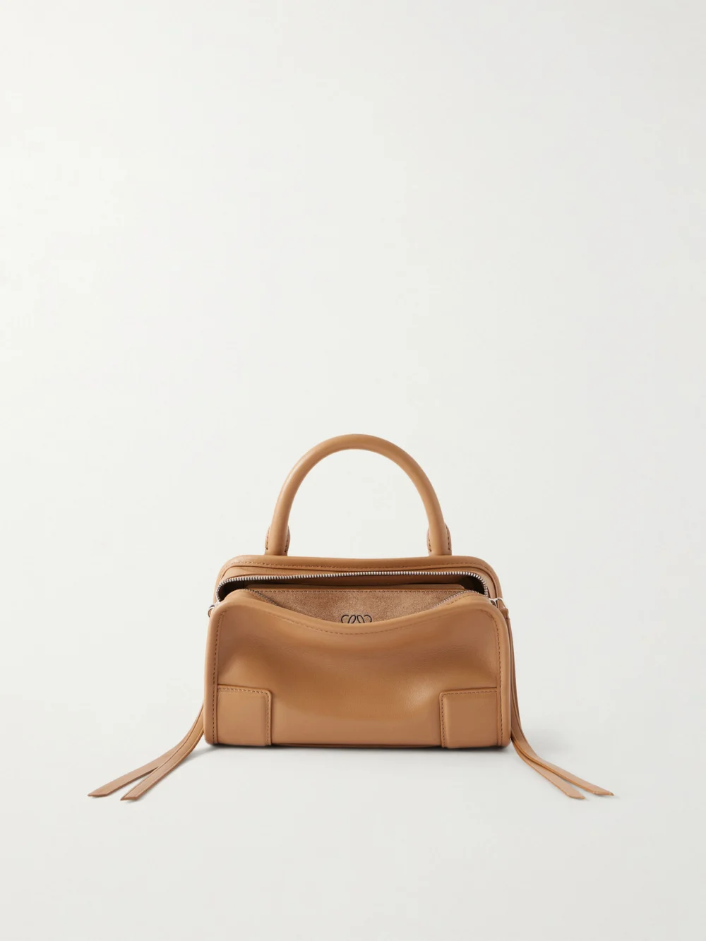 Loewe Amazona 180 Mini Leather Top-handle Bag in beige