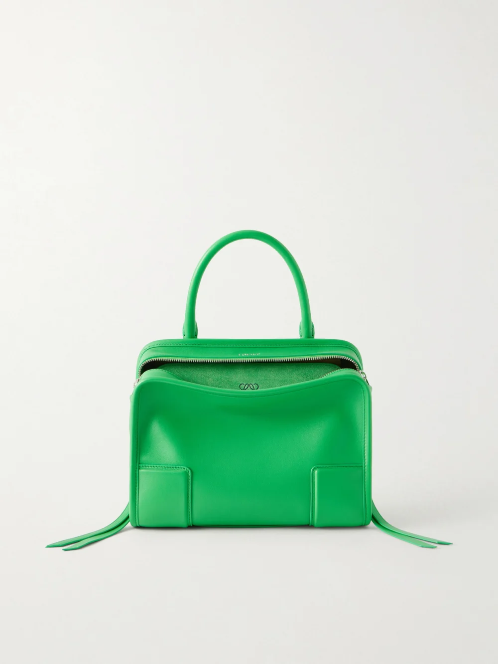 Loewe Amazona 180 Small Leather Top-handle Bag in green
