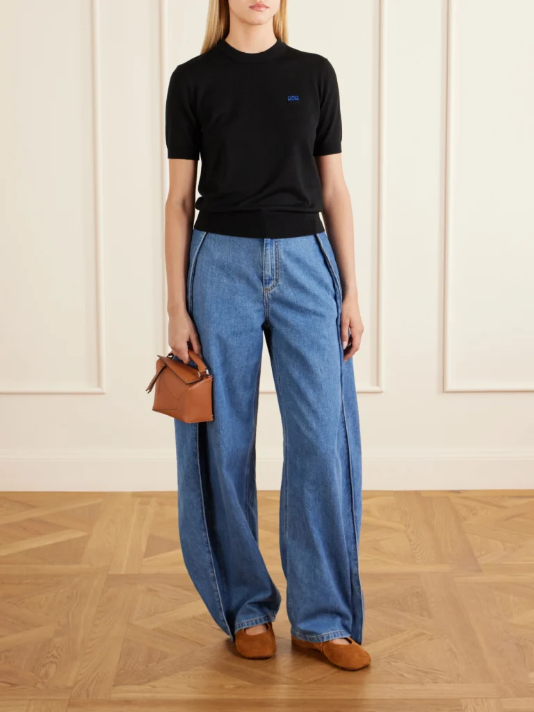 Loewe Anagram-embroidered Wool-blend Sweater