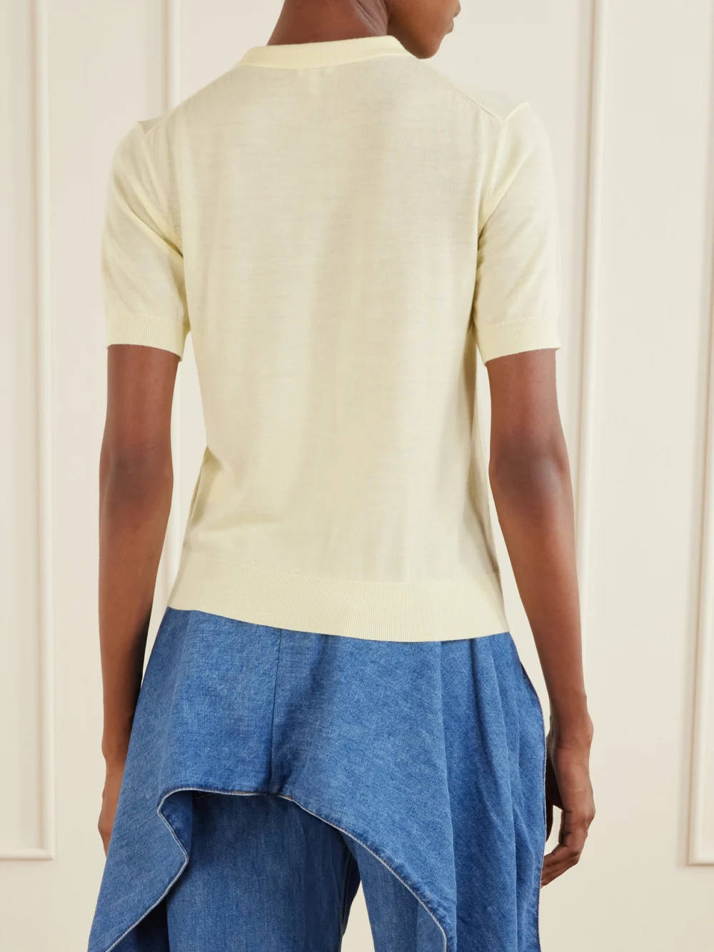 Back view of the Loewe Anagram-embroidered Wool-blend Sweater