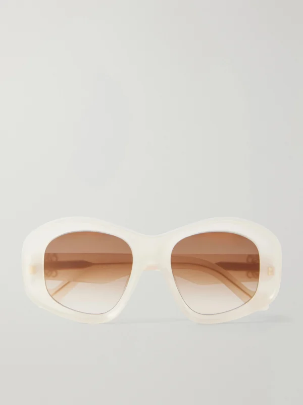 Loewe Anagram Round-frame Acetate Sunglasses