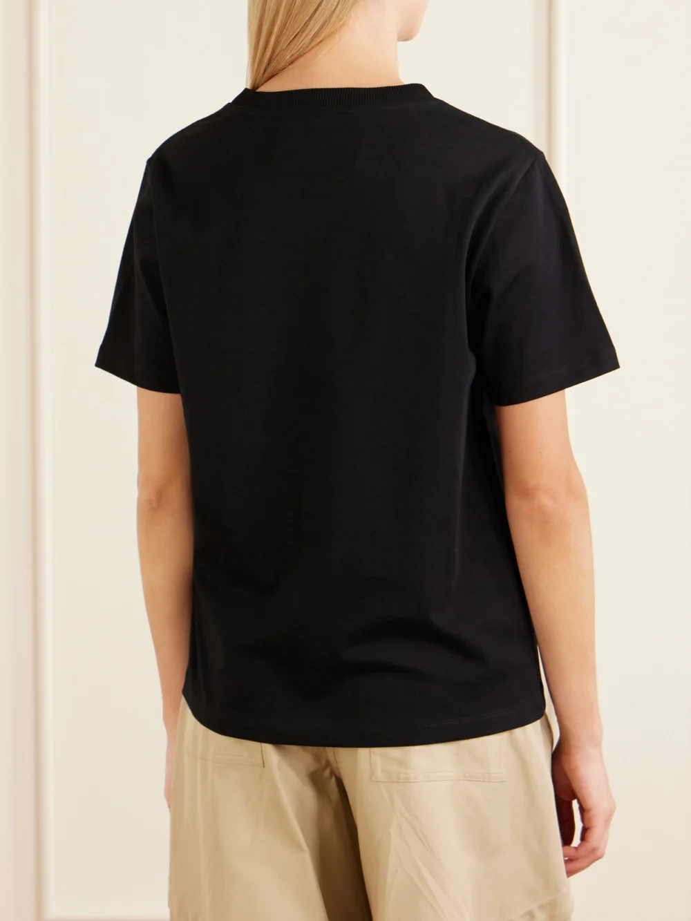 Back view of the Loewe Appliquéd Cotton-jersey T-shirt